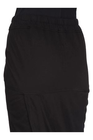 Gonna a tubino con cintura in jersey di cotone nero RICK OWENS DRKSHDW | DS01F4332RN09